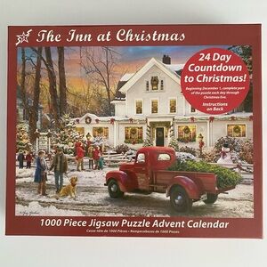 Christmas Advent Calendar Jigsaw Puzzle 1000 Piece Complete